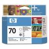HP 70 CAP PRINTARE GLOSS ENHANCER & GREY NR.70 C9410A ORIGINAL PENTRU HP DESIGNJET Z2100