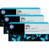 HP 771C PACK CARTUS CHROMATIC RED NR.771C B6Y32A 3X775ML ORIGINAL PENTRU HP DESIGNJET Z6200
